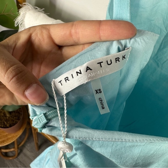 NWT Trina Turk Blue Mini Dress sz XS - Picture 5 of 5